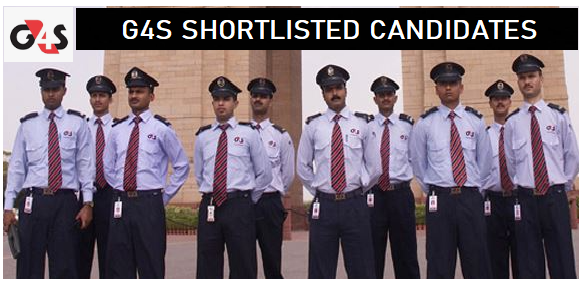 G4S Shortlisted Candidates 2023